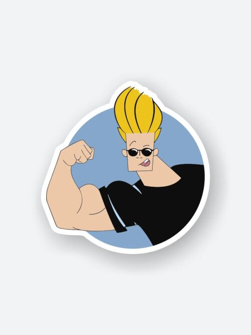 Johnny Bravo Biceps Sticker
