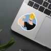 Johnny Bravo Biceps Sticker
