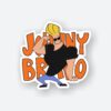 Johnny Bravo Posing Sticker