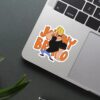 Johnny Bravo Posing Sticker