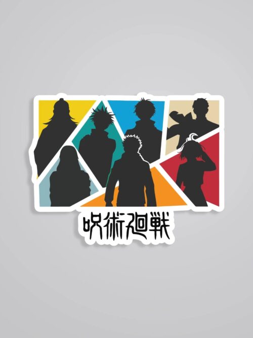 Jujutsu Kaisen Silhouette Anime Stickers
