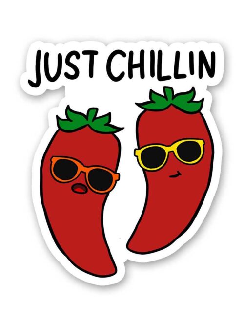 Just Chillin Sticker