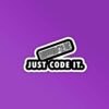 Just Code It Programmer Coding Sticker