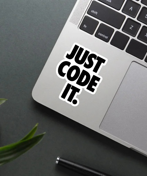 Just Code It Sticker