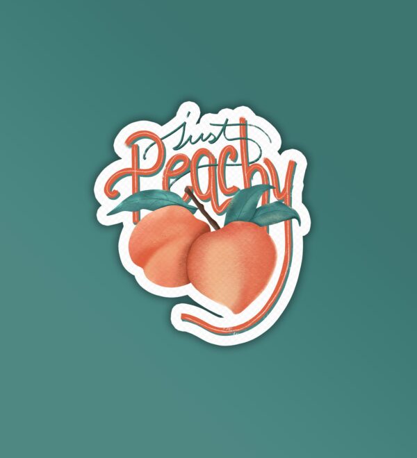 Just Peachy Laptop Mobile Stickers Just Peachy Laptop Mobile Stickers