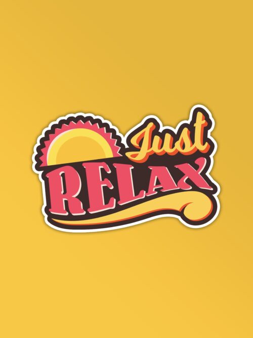 Just Relax Sticker