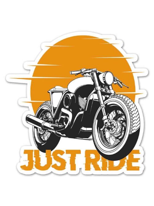Just Ride Sticker