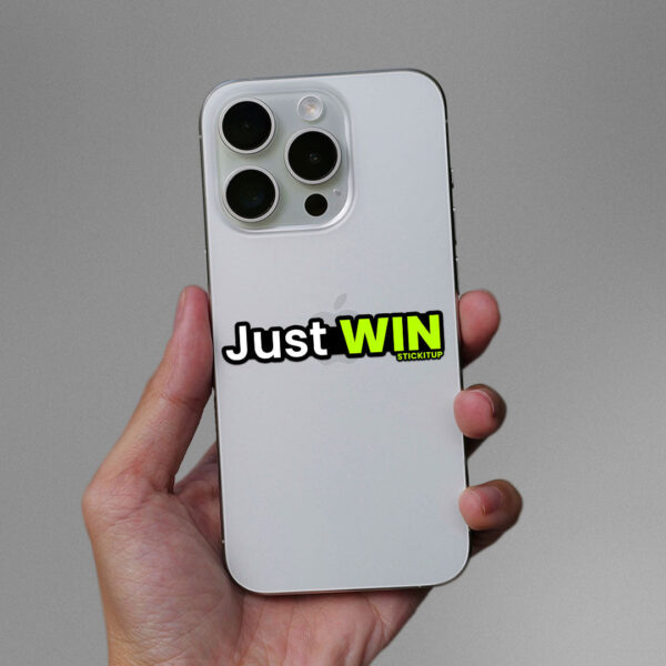 Just Win Sticker