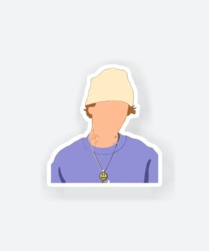 Justin Beiber Faceless Sticker