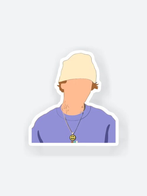 Justin Beiber Faceless Sticker