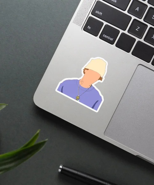 Justin Beiber Faceless Sticker