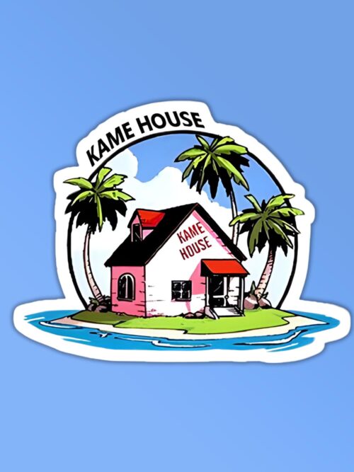 Kame House Laptop Mobile Stickers
