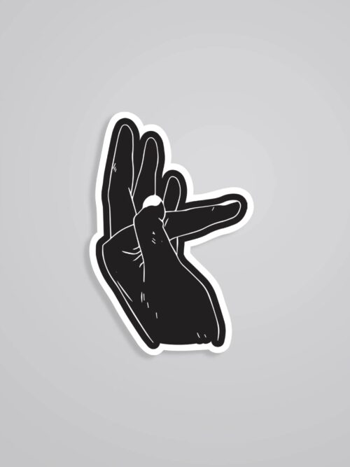 Kaneki Cracking Knuckles In Black Anime Stickers