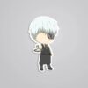 Kankei Ken White Hair Chibi Anime Stickers