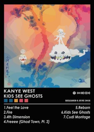 Kanye West Kids See Ghosts Music Poster