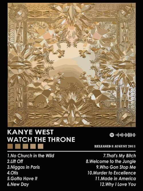 Kanye West Watch The Throne Music Poster