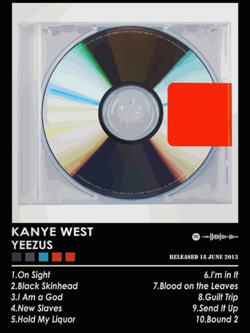 Kanye West Yeezus Music Poster