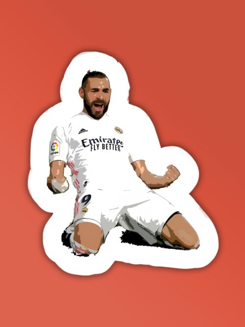 Karim Benze Football Sticker