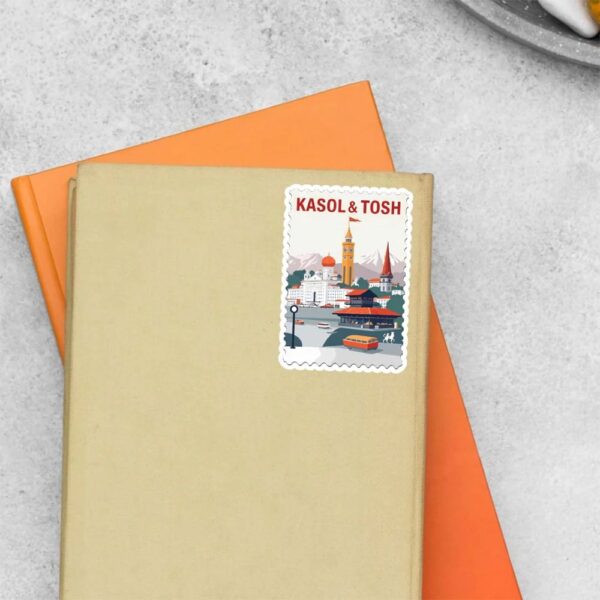 Kasol Tosh Scenic Village Post Stamp Travels Stickers