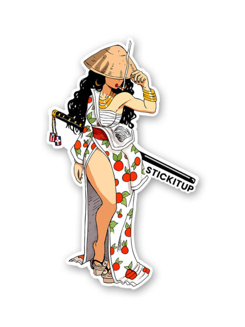 Katana Girl Sticker