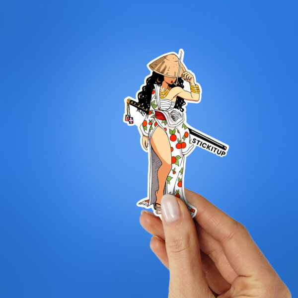 Katana Girl Sticker