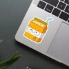 Kawaii Orange Juice Sticker