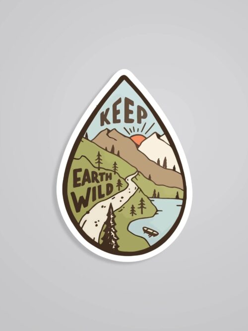 Keep Earth Wild Travels Stickers