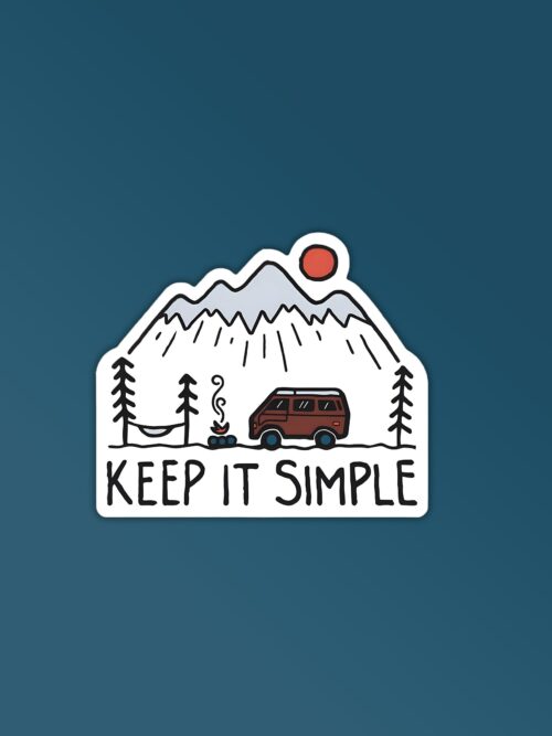 Keep It Simple Sticker