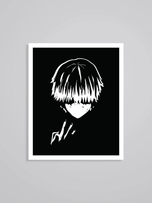 Ken In BW Cracking Knuckles Anime Stickers