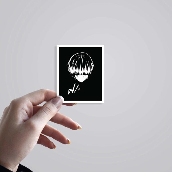 Ken in BW cracking knuckles Anime Stickers_2 Ken In BW Cracking Knuckles Anime Stickers