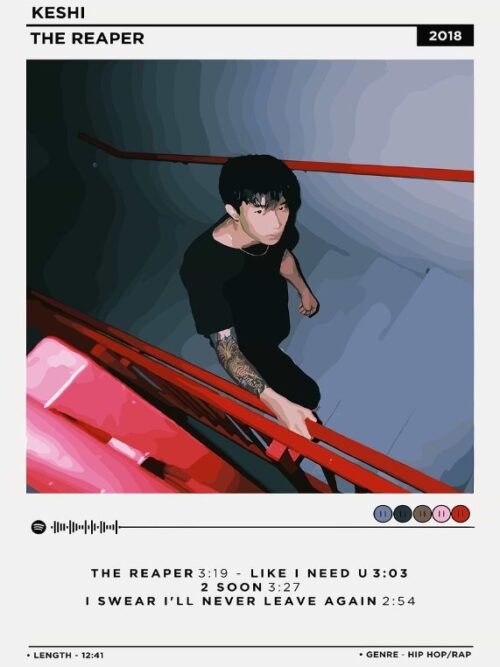 Keshi THE REAPER Music Poster