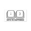 Keys To Happiness Sticker
