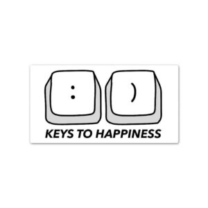 Keys To Happiness Sticker Keys To Happiness Sticker