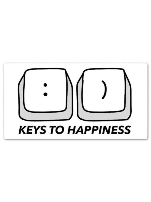 Keys To Happiness Sticker
