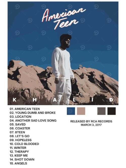 Khalid American Teen Music Poster