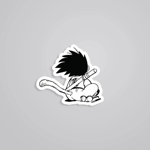 Kid Goku's Tail Anime Stickers_1 Kid Gokus Tail Anime Stickers
