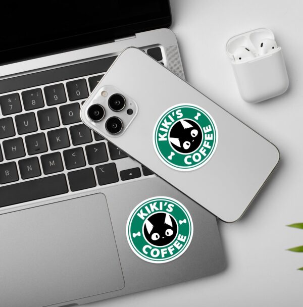 Kikis Coffee Laptop Mobile Stickers Kikis Coffee Laptop Mobile Stickers