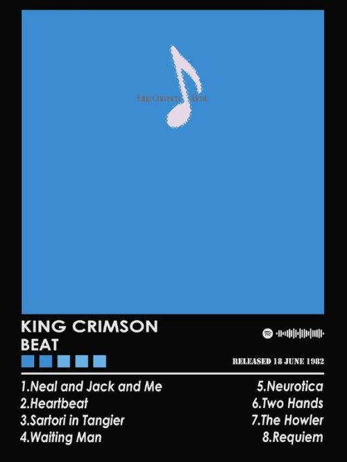 King Crimson Beat Music Poster