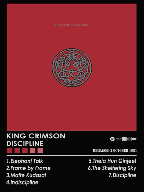 King Crimson Discipline Music Poster