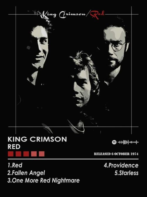 King Crimson Red Music Poster