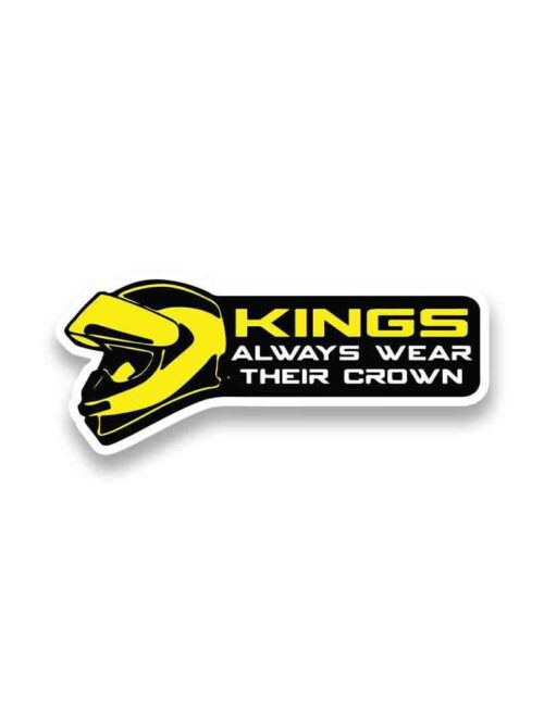 Kings Always Wear Their Crown Sticker