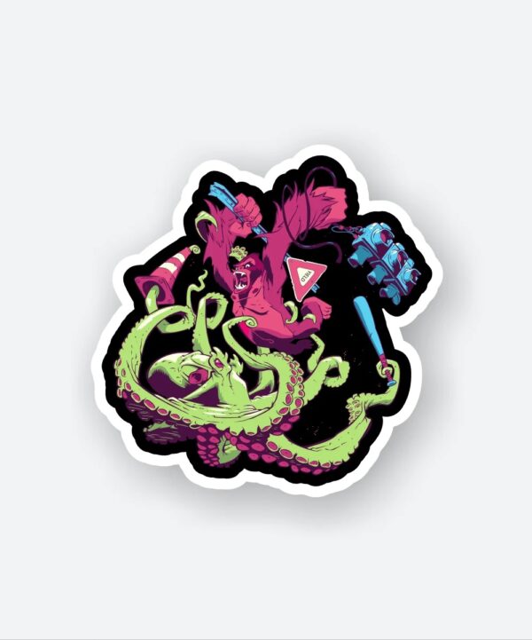 Kong Vs Octo Sticker Kong Vs Octo Sticker