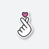 Korean Finger Heart Sticker