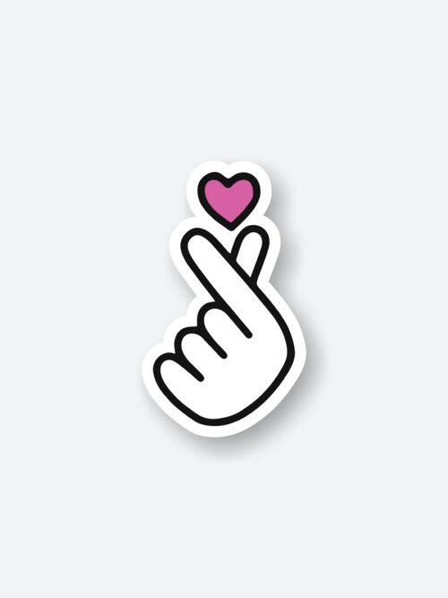 Korean Finger Heart Sticker