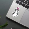 Korean Finger Heart Sticker