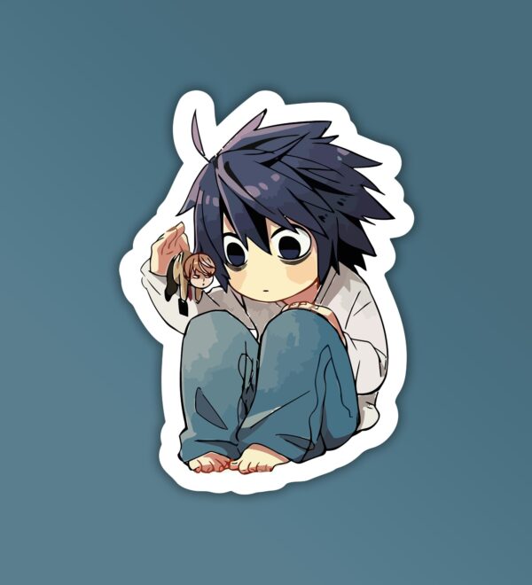 L Death Note Mobile Laptop Sticker L Death Note Mobile Laptop Sticker