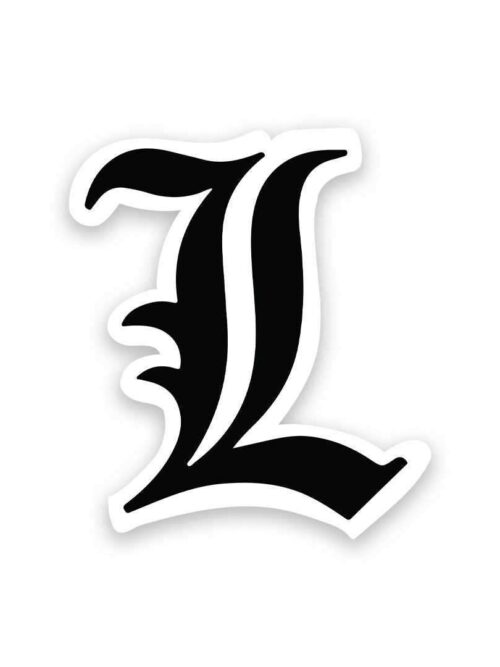 L Logo Sticker