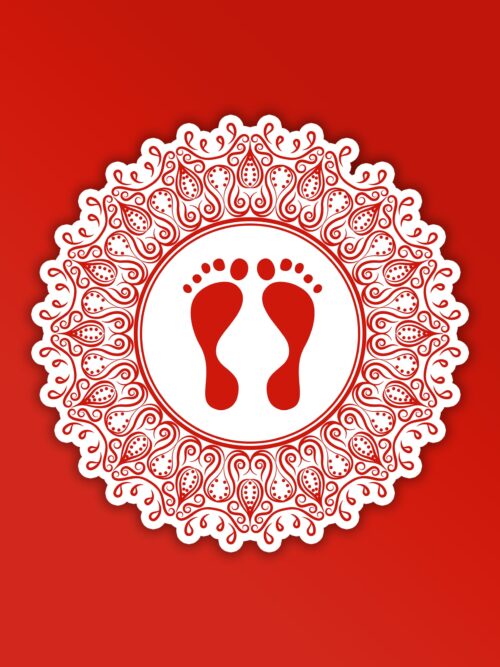 Lakshmi Footsteps   Diwali Sticker