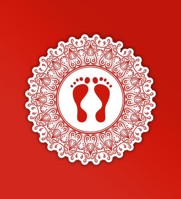 Lakshmi Footsteps Diwali Sticker Lakshmi Footsteps Diwali Sticker