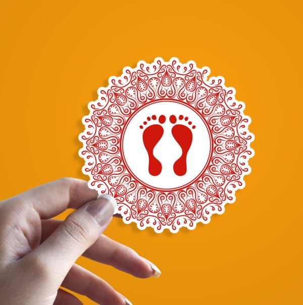 Lakshmi Footsteps Diwali Sticker Lakshmi Footsteps Diwali Sticker